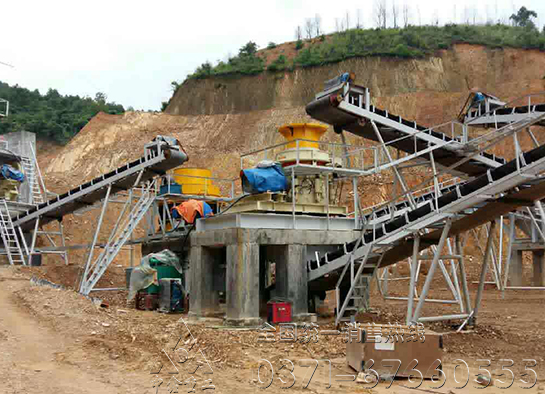 液压圆锥破生产线