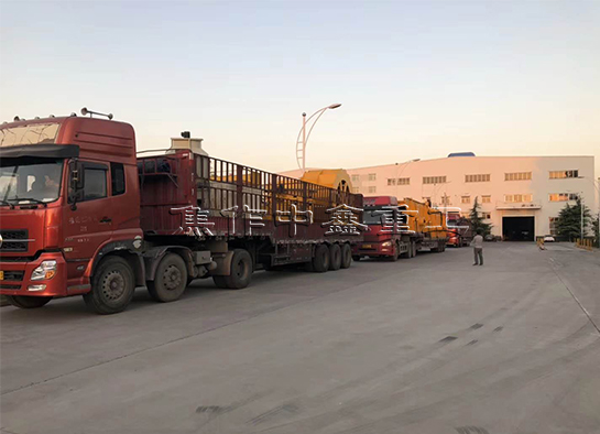 河卵石生产线发货现场