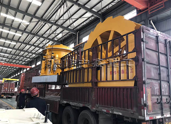 河卵石生产线发货现场